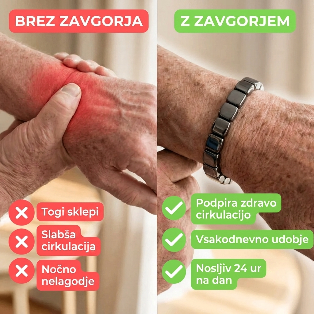 ZAVGOR® Hematitna Zapestnica – Sklepno Počutje & Naravna Energija