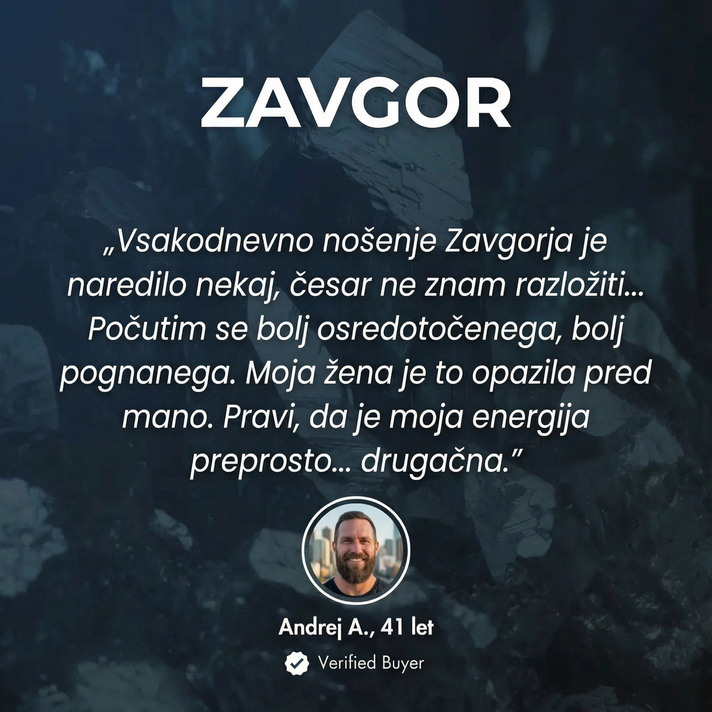 ZAVGOR® Hematit Zapestnica